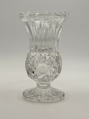 4" Bud Vase Pinwheel Pattern by Crystal Clear Industries